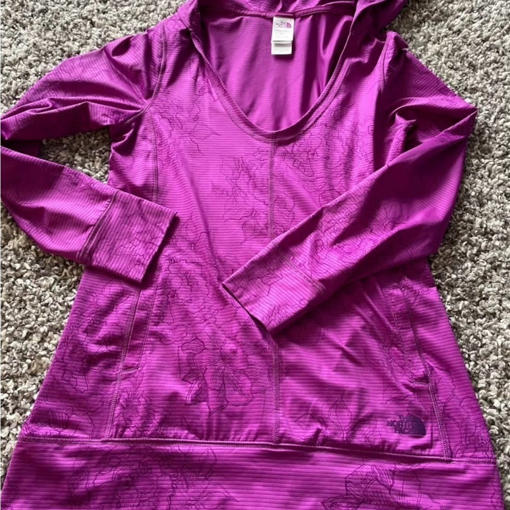 The North Face Magenta Hooded Top - ladies medium